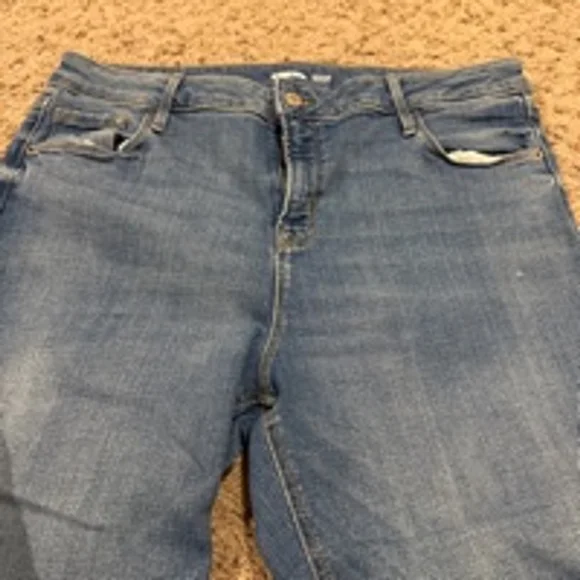 Women's Old Navy Rockstar Super Skinny Jeans Size 14 Tall Blue Denim - Picture 9 of 9